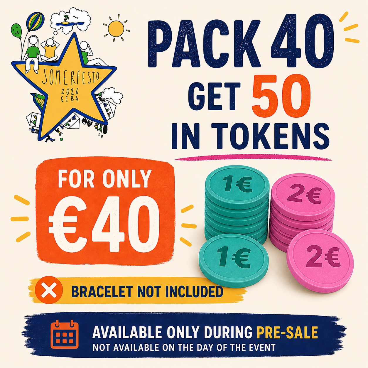 Pack Deal - €40 NO bracelet